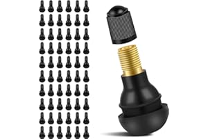 ACIELANNA 60 Piezas Válvula de Coche Neumático TR412, Válvulas de Goma Snap-In, Válvula Coche Tubeless para Automóviles, Motocicletas, Vehículos Todoterreno, Bicicletas