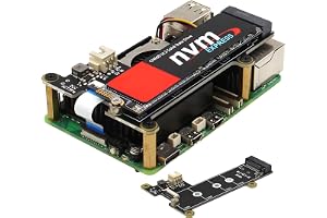 Geekworm X1001 PCIe to M.2 HAT M.2 NVMe SSD PIP Shield for Raspberry Pi 5