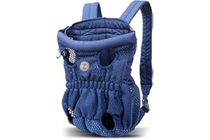 PETCUTE Zaini Trasporto Cani Gatto Zaino Borsa Marsupio per Porta Animali Regolabile Viaggi Zainetto Grande Contenitore per Cane Campeggio Passeggiata