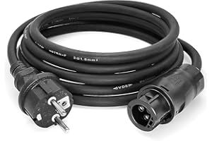 CYIAMJLU Betteri BC01 AC Kabel 2M/3M/5M/10M, Betteri BC01 Buchse zu Schuko Stecker Anschlusskabel(IP44) Verlängerung Geeignet für Alter Stil DEYE-Mikrowechselrichter (5M)