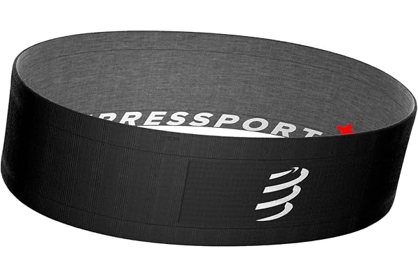 Compressport - Free Belt & Pro - Ceinture pour Running, Vélo, Escalade - Ultra-Légère - Ergonomique - Fibres Souples - sans Ballotement
