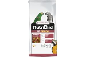 VERSELE-LAGA - NutriBird P15 Tropical - Granulés Extrudés - Aliment d'entretien pour Perroquet - Multicouleurs (10kg)