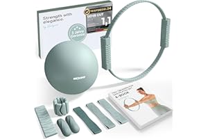 ‎NEOLYMP NEOLYMP Pilates Set für Zuhause – Pilates Ball, Pilates Ring & Gewichte – Komplettes Pilates Zubehör Set – inkl. Pilates Bänder, 1kg Hanteln & E-Book – Pilates Essential Kit