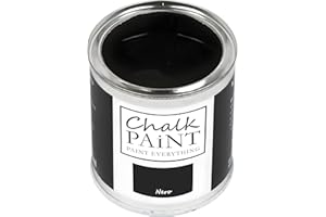 ‎CHALK PAINT PAINT EVERYTHING Chalk Paint Everything® Nero (Schwarz) - (750 ml) Wasserbasierte Kreidefarbe für Shabby-Chic-Möbel, Dekoration und Recycling-Projekte – Ungiftig, leicht anzuwenden