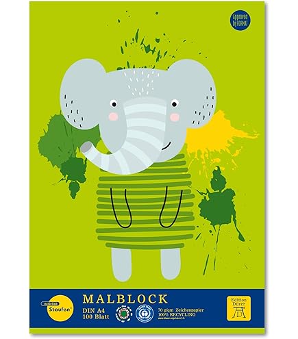 Fußball Malblock DIN A3 - 25 Blatt Zeichenblock Mit Fußballspieler Motiven