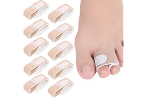 TYVOM 10 Pcs Hammer Toe Straightener Non-Slip Hammer Toe Corrector for Comfortable Wearing Experience Treating Overlapping Hammer Crooked Protect Toes from Secondary Trauma and Broken Toes