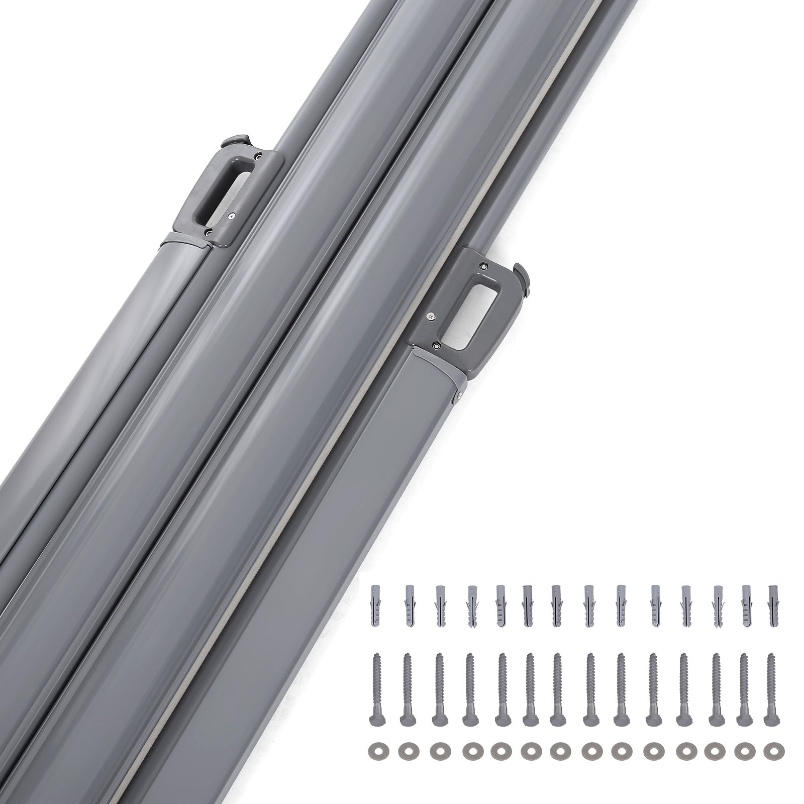 SONGMICS 160 x 600 cm, 180 x 600 cm, 200 x 600 cm, Seitenmarkise, Sichtschutz, Sonnenschutz, Trennwand, mit verstärktem Polyestergewebe 280 g/㎡, – Bild 8