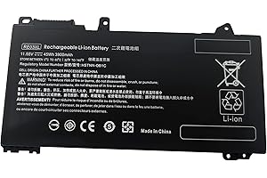 CYDZ-T&L BATTERY RE03XL RF03XL-Remplacement Batterie pour HP ProBook 430 440 450 445 455 445R 455R G6, 430 440 445 450 455 G7, REO3XL RE03045XL-PL,L32407-AC1 L32407-2B1 L32407-2C1,HSTNN-OB1C HSTNN-DB9A