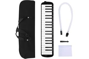 LIEBEWH Melodica 37 Tasti Tastiera Melodica Strumento Musicale a Fiato per Principianti Formazione Professionale con Facile Installazione(nero)