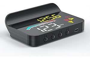 Head up display car，gps speedometer MPH AMHVMU M17 OBD2 temperature gauge overspeed alarm HUD display auto speed digital clock compass driving fatigue alerts， for all cars