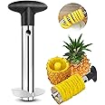 FVILIPUS Stainless Steel Pineapple Core Remover Tool for Home & Kitchen with Sharp Blade for Diced Fruit Rings All in One Pineapple Tool Peeler Slicer cut pineapple quick and easy without a knife