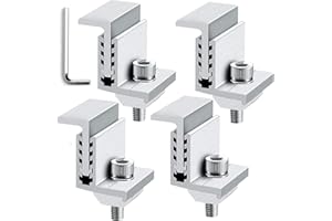 HUBATTERIK 4STK Einstellbar 30-55mm Solarmodul Halterung Solar Z halter Solarmodulhalterung Solarpanel Solarhalterungen für Solaranlage Modul Montage