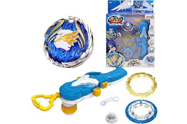 INFINITY NADO Toupie Jouet Enfant 5 6 7 8 9 10 11 12 Ans Garcon Fille,Non-Stop Battle Deluxe Ares Wings