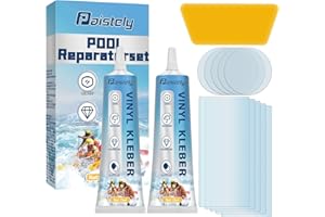 PAISTELY Pool Reparaturset, Pool Flicken, Transparent und Langlebig Flickzeug Luftmatratze, Wasserdicht und Hochfest Schlauchboot Reparaturset Kann Verschiedene Aufblasbare Gegenstände Reparieren (15ml*2)