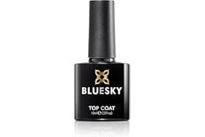 Bluesky Gel Nail Polish, Top Coat, Clear, Long Lasting, Chip Resistant, 10 Ml (Requires Curing Under UV LED Lamp)