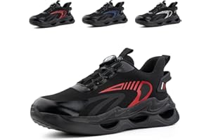 Anokar Sicherheitsschuhe Herren Arbeitsschuhe Damen Leicht Stahlkappenschuhe S3 S2 S1 Atmungsaktiv Schutzschuhe mit Drehknopf Unisex Gr.36-48