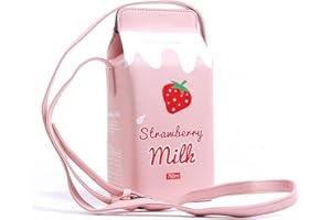 LUI SUI Mädchen Geldbörse süße Milch Box Brieftasche Tasche kleine Crossbody Persönlichkeit Mini Umhängetasche Handtaschen