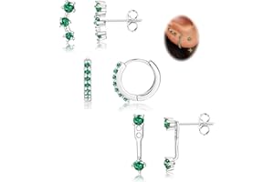 Morfetto 925 hipoalergiczne kolczyki ze srebra wysokiej próby 925 zestaw do wielokrotnego przekłuwania małe kolczyki typu huggie pozłacane kolczyki dla kobiet wrażliwe kolczyki do uszu