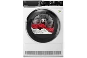 AEG Wärmepumpentrockner 8kg, Testsieger der Stiftung Warentest 2025, neue Energiekl. B, Serie 8000 AbsoluteCare Wolle- & Seidetrocknung, Mengenautomatik, Knitterschutz, Reversierautomatik, TR8T75780