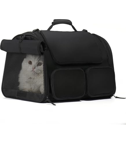 Borsa Trasportino Per Animali Domestici - Tessuto Morbido Per Gatti E Cani Piccoli, 3 Misure - Foto 8