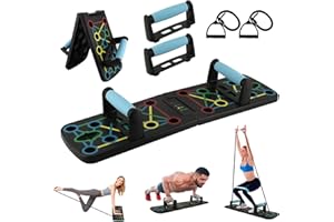Locisne Portable Pliable Ultra Push - up Plaque de Support Multi - Fonction Bras abdominaux système d'entraînement, équipement d'entraînement de Fitness Debout avec Bande de résistance