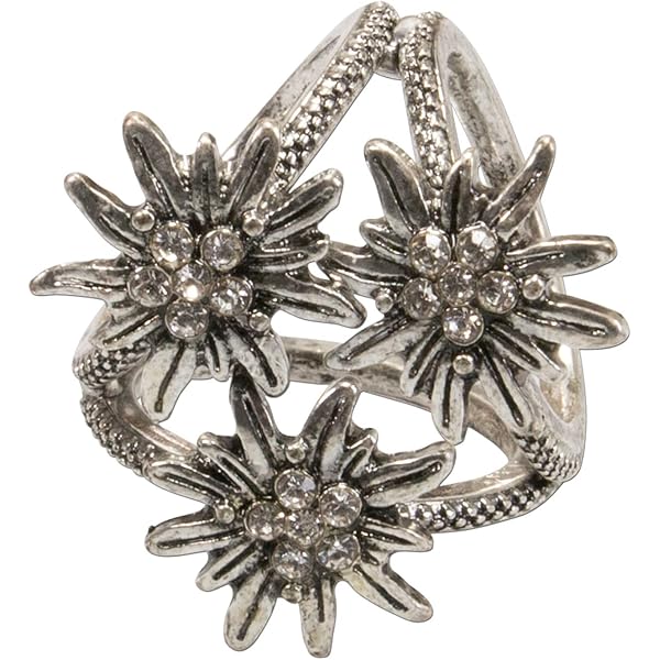 Alpenflüstern Trachten Manschettenknöpfe - Fuchskopf Design Antik Silber