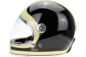 ViPER F656 Full Face Motorcycle Motorbike Helmet ECE 22.06 Approved Vintage Motorbike Helmets for Adult Men and Women Touring Urban Bike Safety Wear Full Face Helmet