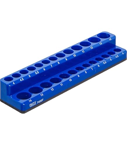 Organisateur De Douilles Magnétique Workpro 1/2″ Bleu – Support Mural Résistant