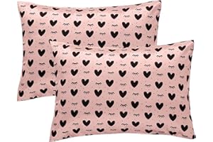 WINMANY 2 Paquets Taies d'oreiller pour Enfants Taies Oreiller Satin Soie pour BéBé 49 X 36cm Enveloppe ProtèGe Oreiller pour Lit BéBé Taie d'oreiller Voyage pour Enfants GarçOns Filles Lavable Machine