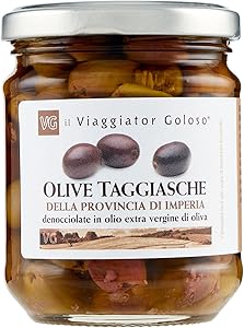 Il Viaggiator Goloso Olive Taggiasche della Provincia di Imperia Denocciolate in Olio EVO 180g