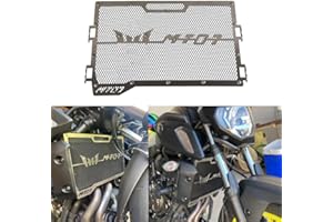 GENERIC Motorcycle Stainless Steel Radiator Grille Guard Protection Cover For Yamaha MT07 FZ07 2014-2019 Accessories(Schwarz)