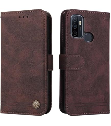 TANYO Housse Folio En Cuir Pour Oppo A53S / A53 Coque, Premium PU/TPU Flip Étui Portefeuille Avec Fentes Pour Cartes, Pochette Protector Etui Case Cover - Bleu