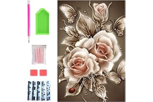 NASHRIO 5D Diamant Peinture Kit pour Adulte, Peinture par Numero Débutant, Diamond Painting Strass Complet pour Décoration D'intérieur et Cadeaux, Cadeaux pour Amis, DIY Peinture Diamant 40 x 30cm.