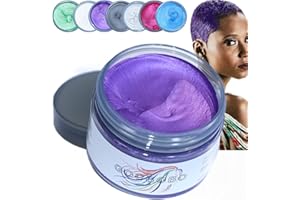 GOCBOBO Coloration Temporaire Cheveux Cire de Couleur Cheveux Lavable pour Cosplay Halloween Fêtes Cire Colorante Cheveux