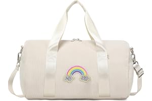 KIMWADALH Sacs Sport Enfant Filles Sac Ballet Danse Latine Petit Sacs de Voyage Enfant Filles avec Poche Étanche Séparée