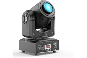 YESPICK Moving Head LED 60W 8 Gobos 8 Farben Beam Discolicht Partylicht DMX RGBW Lichteffekte 9/11 Kanäle für DJ Club Weihnachten Bar Partybeleuchtung Licht