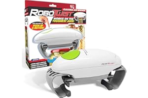 ROBO TWIST EMSON Robotwist Electric Jar Opener – Works on All Jar Sizes, Kitchen Gadgets, Handsfree Jar Openers for Arthritis Hands/Seniors, Jar Opener for Weak Hands UK, Can Opener As Seen on TV