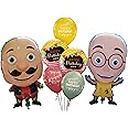 Atpata Funky Motu Patlu Foil Balloons for Kids Birthday Theme Party Decorations
