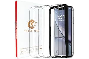 tigratigro [4 szt. Szkło hartowane do iPhone 11/iPhone XR Folia ze szkła hartowanego (6,1")-HD 9H Twardość 0,33 mm Super przezroczysta [z łatwymi w instalacji narzędziami]