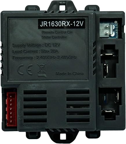 Récepteur JR1738RX 12V Pour Voiture Électrique Enfant – 2 Télécommandes 4G, Démarrage Lent, Compatible Avec La Plupart Des Modèles