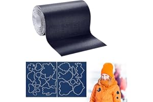 ADERTOS Patchs de Réparation en Nylon 7.6*200CM Patchs de Réparation Autocollants Patchs de Réparation Imperméable Patchs en Nylon Auto-Adhésifs Duvet Autocollant Patch Bleu pour Doudoune, Vêtements