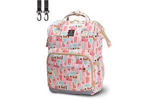 ONTA Wickelrucksack - Baby Rucksack Gross Kapazität Wickeltasche - Wasserdichte Babytasche mit Babyflaschen Kühltasche für Mama Papa - Windel Kids Tasche Unterwegs