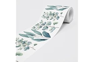 DIMEX LINE Frise autocollante décorative pour murs, meubles, plafonds, papiers peints, portes, eucalyptus, 5 x 0,15 m par rouleau