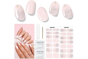 ‎DUKASOU Nagelfolie UV Härtend - 28 Stück Nagelsticker UV Gel Nagelfolien Selbstklebend Nail Sticker Nagellackstreifen Gel-Nagelaufkleber Art Stickers DIY für Damen Mädchen Dekoration Nageldesign