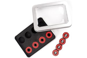 Senston Rodamientos de Bolas para monopatín 8 Piezas Rodamientos de Velocidad 608 RS ABEC-11 para monopatines, Scooters, Patines en línea