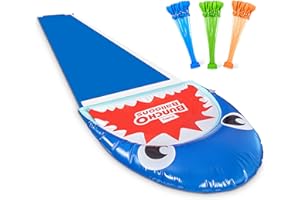 Bunch O Balloons Hai-Wasserrutsche mit 100+ schnell zu füllenden, selbstverschließenden Wasserballons