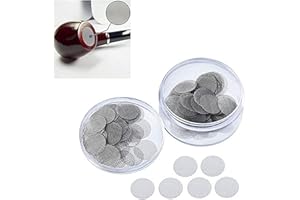 Cheeroyal 150Pcs Stainless Steel Smoking Screens Pipe Screen Filters 9.5/12.7/15/15.8/19/20mm with Storage Box (9.5mm)