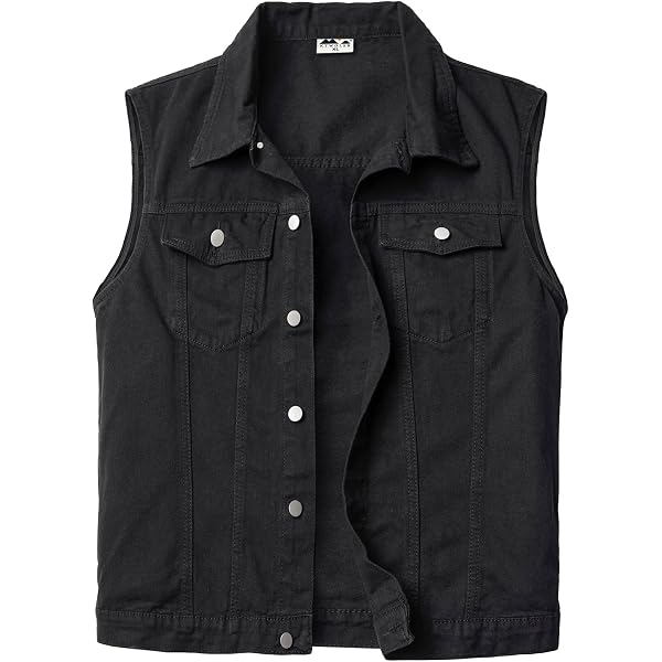 IFIKK Classique Vintage Hommes Jeans Gilet sans Manches Vestes IFIKK Classique Vintage Hommes Jeans Gilet sans Manches Vestes