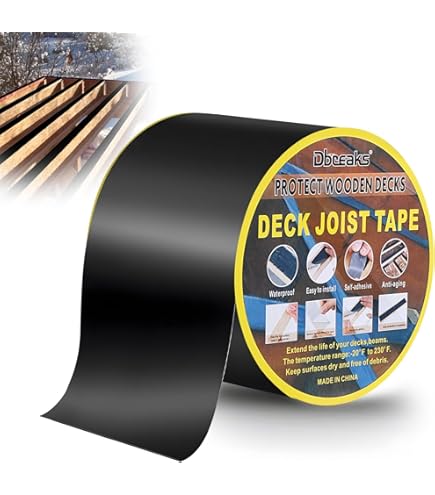 Butyl-Balkenband 5cm X 15m - Wasserdichtes Terrassenband Für Deckbalken