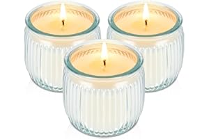 SOPHTAIGT Citronella Candles Outdoor & Indoor - 3 x 5.3 OZ Natural Soy Candle for Home Patio, 100 Hours Long Lasting Burn Outside Candles for Garden Yard Balcony, Summer Camping